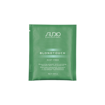 Kapous Studio Professional BlondTouch - Обесцвечивающий порошок с экстрактом женьшеня и рисовыми протеинами 30 г