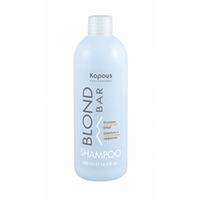 Kapous Professional Blond Bar Shampoo Anti-Yelow Effect - Шампунь с антижелтым эффектом 500 мл