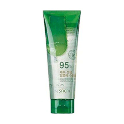 The Saem Jeju Fresh Aloe Soothing Gel 95% Tube - Гель с алоэ универсальный увлажняющий 250 мл