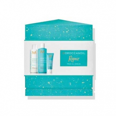 Moroccanoil Repair Option - Праздничный набор 2019 "восстановление" (шампунь 250 мл, кондиционер 250 мл, сыворотка для восстановления волос 20 мл)
