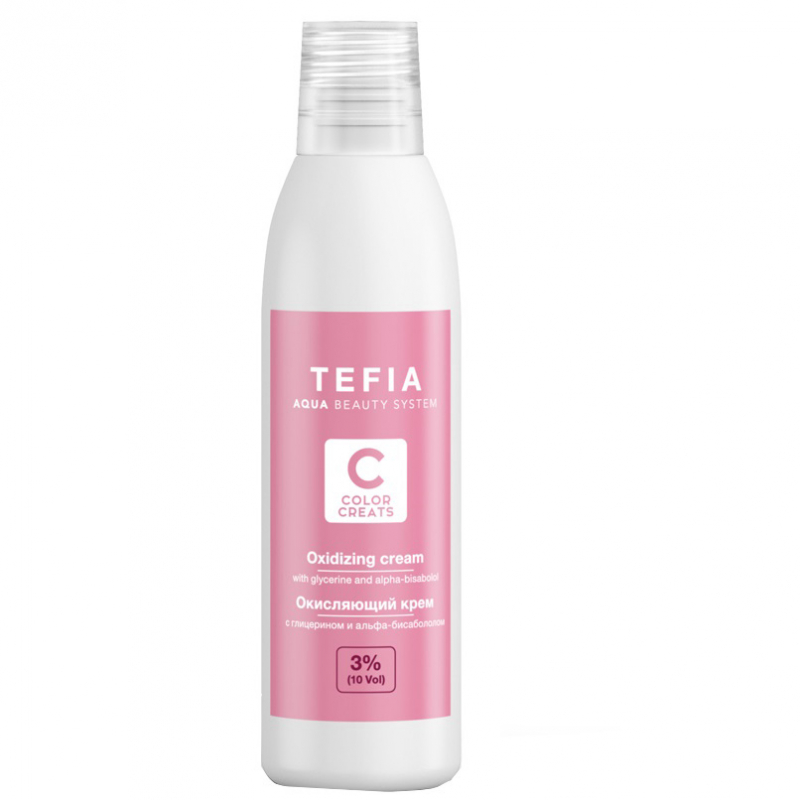 Tefia Color Creats Oxidizing Cream - Окисляющий крем с глицерином и альфа-бисабололом 3% 120 мл