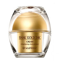 Seantree Snail Gold 24K Cream - Крем для лица с 24к золотом и экстрактом улитки 50 г