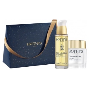 Sothys Nutrition For Skin Set - Набор "питание для кожи" (реструктурирующий питательный крем 50 мл, эссенциальный эликсир для мгновенного восстановления барьерных функций кожи 30 мл)