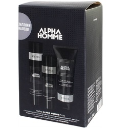 Estel Рrofessional Alpha Homme Plus - Набор (тонизирующий шампунь 250 мл, бальзам для волос 200 мл, гель для душа 250 мл, фиремнное полотенце)