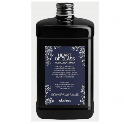 Davines Heart Of Glass Rich Conditioner - Питательный кондиционер для защиты и сияния блонд 1000 мл
