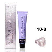 Ollin Performance Permanent Color Cream - Перманентная крем-краска для волос 10/8 светлый блондин жемчужный 60 мл