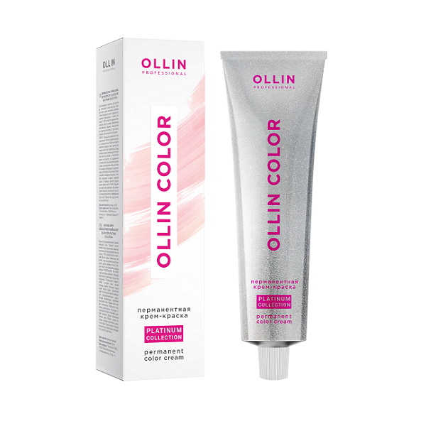 Ollin Color Platinum Collection - Перманентная крем-краска для волос 8/112 светло-русый интенсивно пепельно-фиолетовый 100 мл