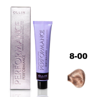 Ollin Performance Permanent Color Cream - Перманентная крем-краска для волос 8/00 светло-русый глубокий 60 мл