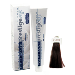 Brelil Крем-краска Colorianne Prestige UP  6/38 Шоколадно-ореховый темный блондин