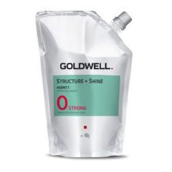 Goldwell Stright And Shine Agent 0 Strong - Смягчающий крем для выпрямления натуральных и трудноподдающихся волос 400 мл