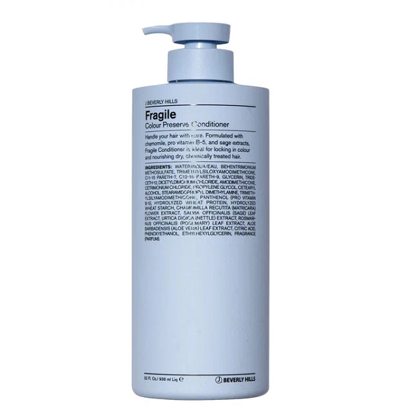J Beverly Hills Hair Care Fragile Conditioner - Кондиционер для окрашенных и поврежденных волос 936 мл