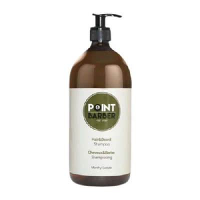 Farmagan Point Barber Hair and Beard Shampoo - Шампунь мужской освежающий для волос и бороды 1000 мл