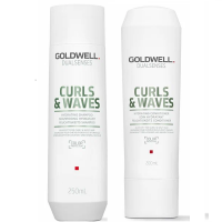 Goldwell Dualsenses Curl And Waves Hydrating Set - Набор для увлажнения (кондиционер 200 мл; шампунь 250 мл) 