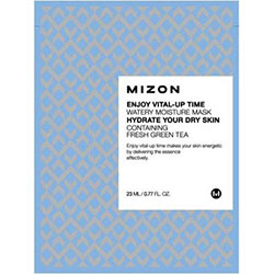 Mizon Enjoy Vital-Up Time Watery Moisture Mask - Маска листовая для лица увлажняющая с экстрактом зеленого чая 23 мл 