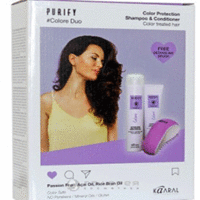 Kaaral Purify Colore - Набор ( шампунь 300 мл + кондиционер 250 мл + щетка для волос ) 