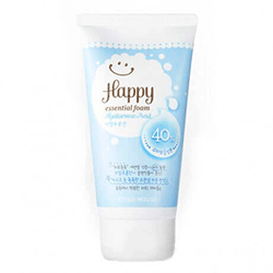 Etude House Happy Essential Cleansing Foam Hyaluronic Acid - Пенка для умывания с гиалуроновой кислотой 150 мл 