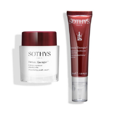 Sothys Detox Energie Set - Набор (омолаживающий, энергонасыщающий детокс-крем 50 мл; детокс-эссенция с защитным действием 30 мл)