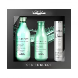 L'Oreal Professionnel Volumetry - Подарочный набор (шампунь 300 мл + кондиционер 200 мл+ миниатюра лака в подарок)  