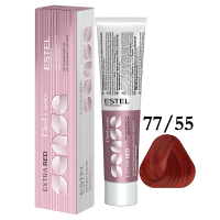 Estel Professional De Luxe Sense - Крем-краска для волос без аммиака 77/55 русый красный интенсивный 60 мл