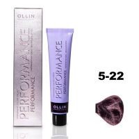 Ollin Performance Permanent Color Cream - Перманентная крем-краска для волос 5/22 светлый шатен фиолетовый 60 мл