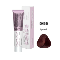 Estel Professional De Luxe Sense Corrector - Крем-краска для волос без аммиака 0/55 красный 60 мл