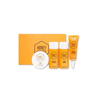 Etude House Honey Cera Skin Care 4 Set - Набор уходовый мини с эсктрактом меда (тонер + эмульсия + крем для лица + сыворотка для кожи вокруг глаз) 45 мл