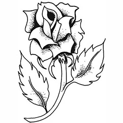 Temptu Pro Transfer Sweet Single Rose - Трансферная татуировка