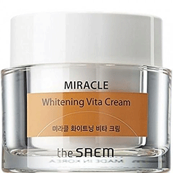 The Saem Miracle Whitening Vita Cream - Крем ночной осветляющий 50 мл