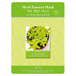 Mijin Cosmetics Essence Mask Herb - Маска тканевая экстракты трав 23 г