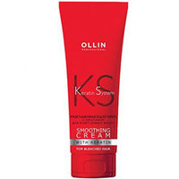 Ollin Keratine System Home Smoothing Cream For Light Hair - Разглаживающий крем с кератином для осветлённых волос 250 мл