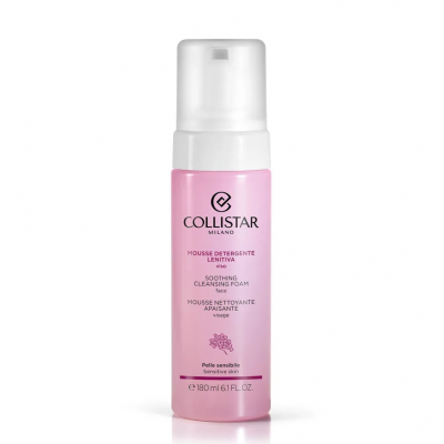 Collistar Make Up Soothing Cleansing Foam - Успокаивающая очищающая пенка для умывания 180 мл