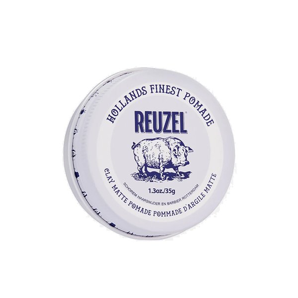 Reuzel Clay Matte Pomade - Матовая помада средней фиксации без блеска 35 г