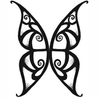 Temptu Pro Transfer Sweet Tribal Butterfly Wings - Трансферная татуировка