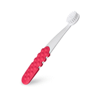 Radius Toothbrush Totz Plus - Щетка зубная детская (бело-розовая ручка)