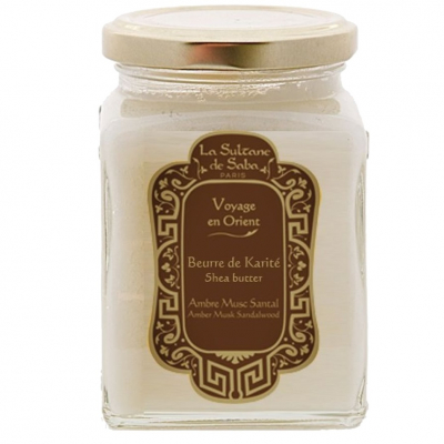 La Sultane De Saba Shea Butter Amber Musk Sandalwood - Масло карите амбра, мускус и сантал 300 г