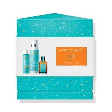 Moroccanoil Styling Option - Праздничный набор 2019 "стайлинг" (крем для оформления локонов 250 мл, лак для волос 75 мл, восстанавливающее средство 25 мл)