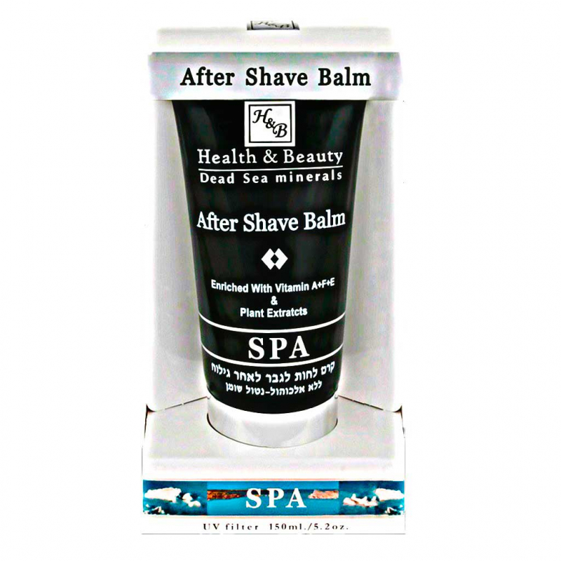 Health and Beauty After Shave Balm - Бальзам после бритья с гиалуроновой кислотой и вытяжкой из черной икры в подарочной упаковке 150 мл