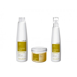 Lakme K.Therapy Repair Pack - Набор для волос (шампунь 300 мл, флюид 300 мл, маска 250 мл)