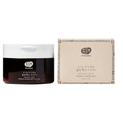 Whamisa Organic Seeds Peeling Finger Mitt - Спонжи для пилинга на основе ферментов семян растений (глубокое очищение пор) 180 г