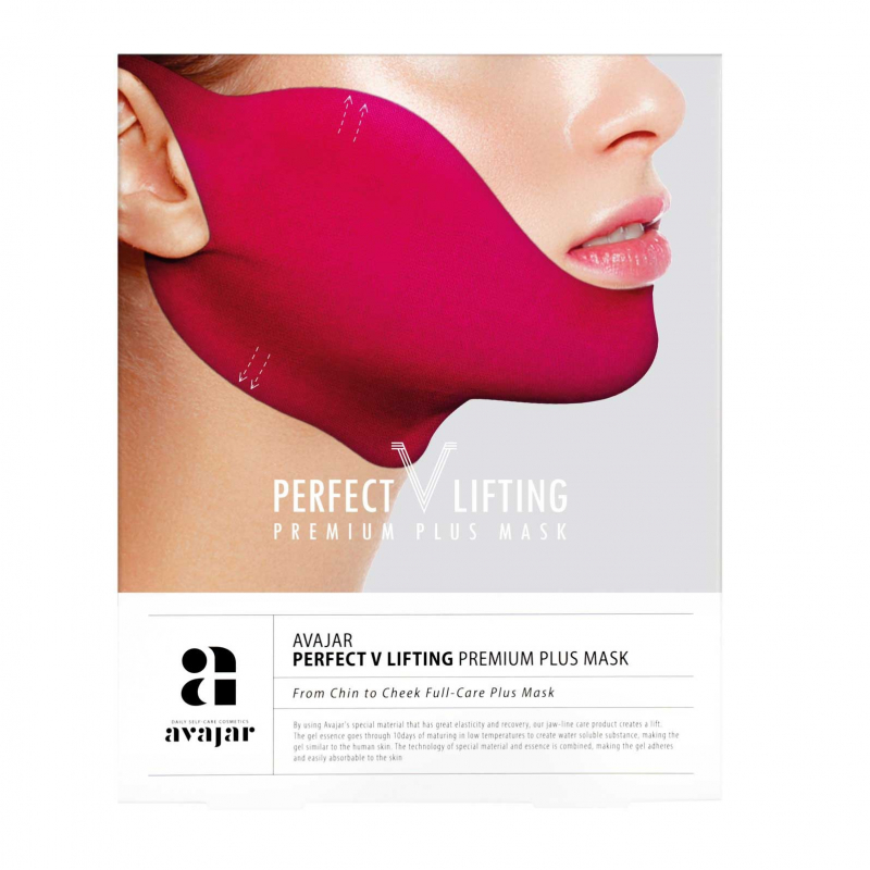 Avajar Perfect V Lifting Premium Plus Mask - Лифтинговая "плюс" маска (розовая) 5 шт