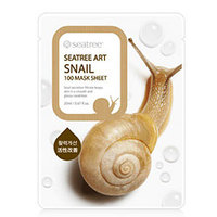 Seantree Snail 100 Mask Sheet - Маска для лица тканевая улиточная 20 мл