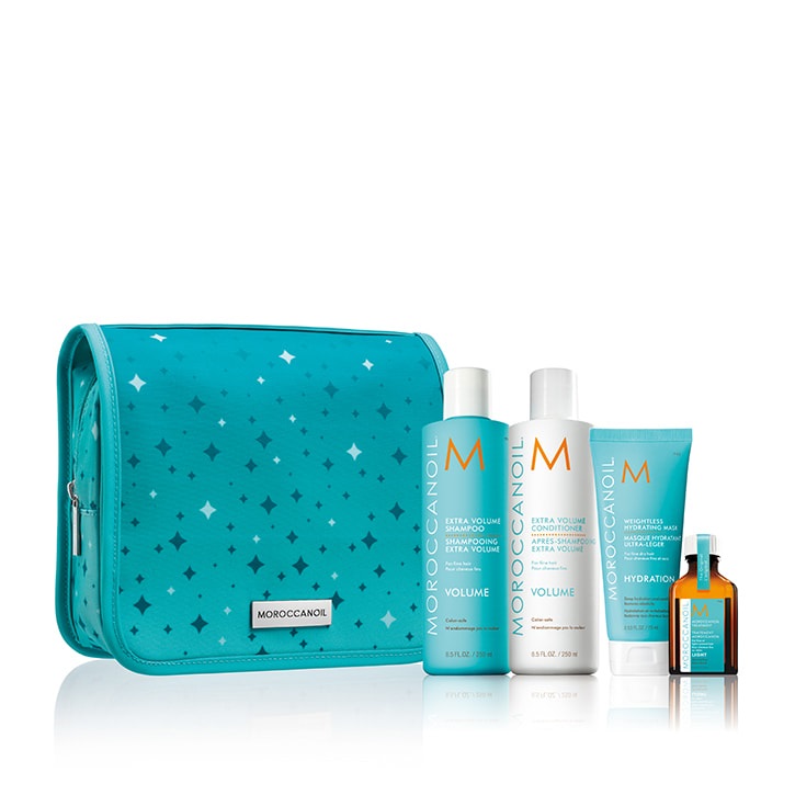 Moroccanoil Set - Праздничный набор "объем" 2020 (шампунь 250 мл, кондиционер 250 мл, восстанавливающее масло 25 мл, маска 75 мл)