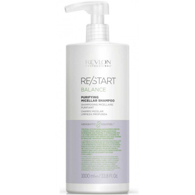 Revlon Professional ReStart Balance Purifying Micellar Shampoo - Мицеллярный шампунь для жирной кожи 1000 мл