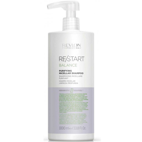 Revlon Professional ReStart Balance Purifying Micellar Shampoo - Мицеллярный шампунь для жирной кожи 1000 мл