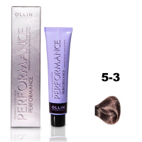 Ollin Performance Permanent Color Cream - Перманентная крем-краска для волос 5/3 светлый шатен золотистый 60 мл