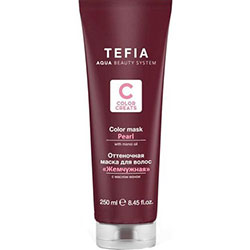 Tefia Color Creats Color Mask With Monoi Oil Pearl - Оттеночная маска для волос с маслом монои жемчужная 250 мл