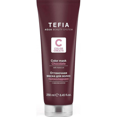 Tefia Color Creats Color Mask With Monoi Oil Red - Оттеночная маска для волос с маслом монои красная 250 мл