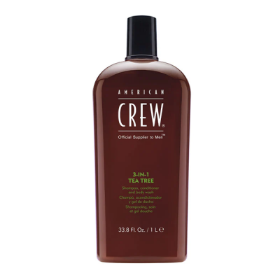 American Crew Classic 3-in-1 Tea Tree - Шампунь, кондиционер и гель для душа чайное дерево 1000 мл