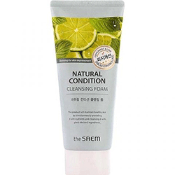 The Saem Natural Condition Cleansing Foam Sebum Controlling -  Пенка для умывания жирной кожи 150 мл