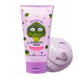 Etude House Play Therapy Wash Off Pack Spot Care - Маска для проблемной кожи с экстрактом брокколи 150 мл